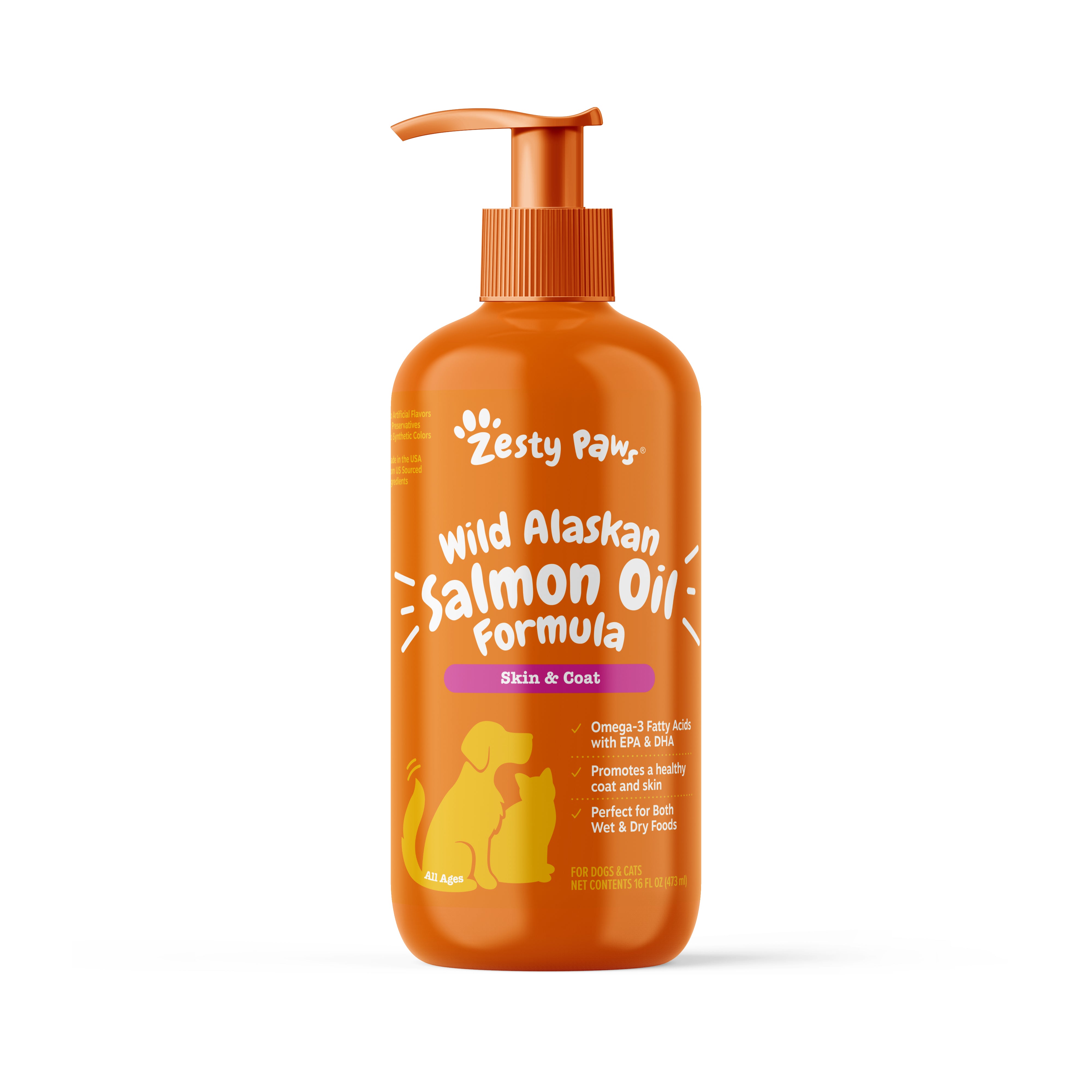 Wild Alaskan Salmon Oil Formula for Dogs & Cats