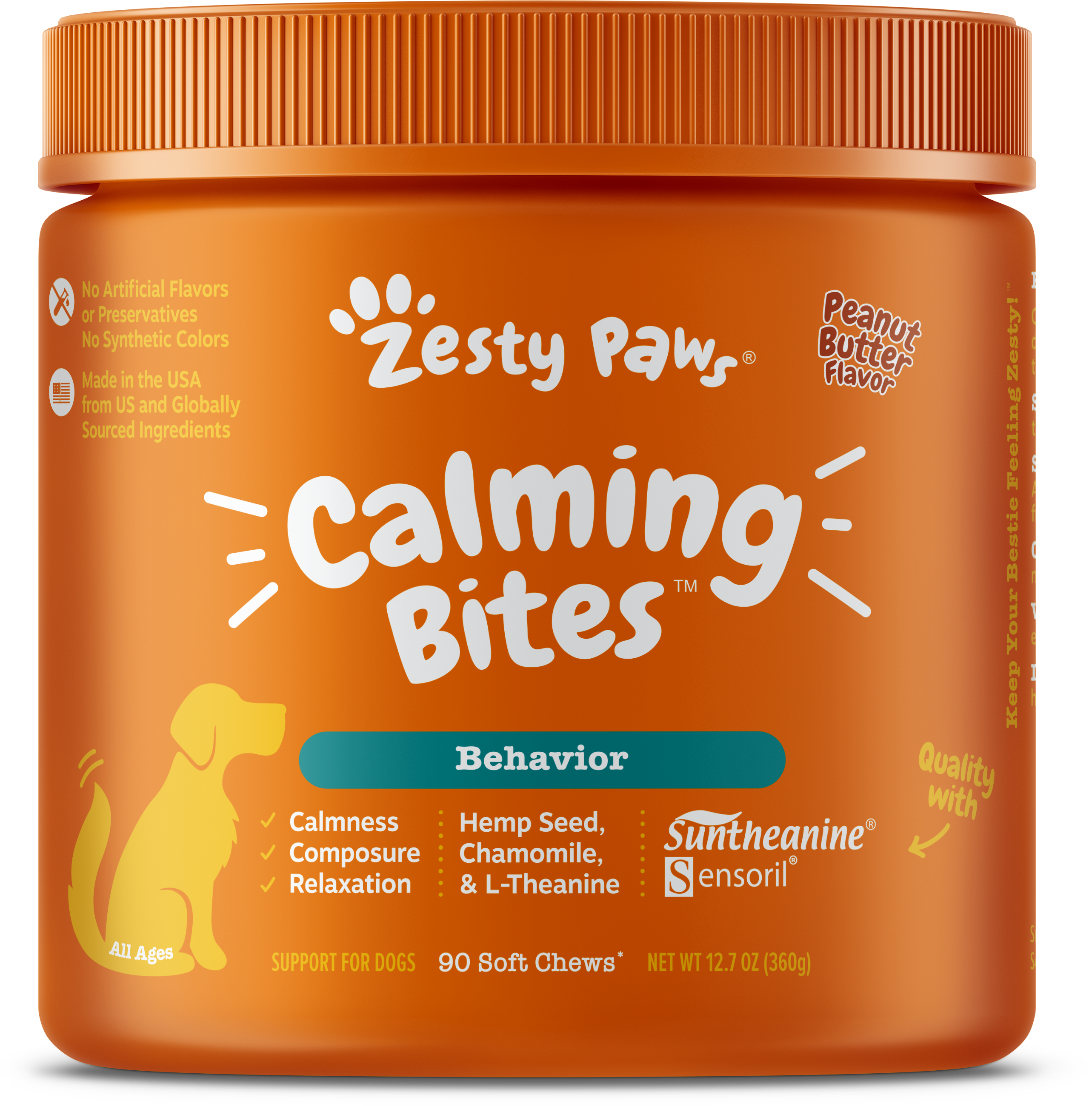 Calm Canine Bundle & Save with Calming Bites™ and Lil’ Zesties™ Calming Squares™ for Dogs - 2-Pack